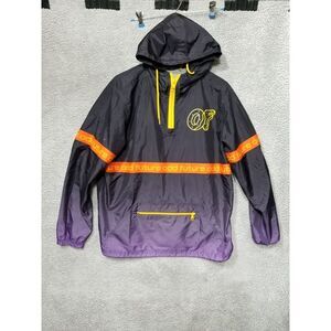 Odd Future Windbreaker Anorak Jacket Men's‎ Size Small Hooded Black Purple